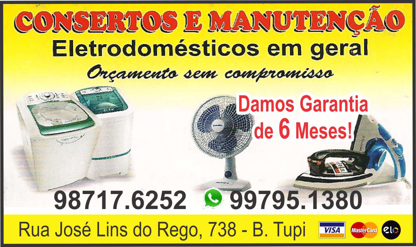 CONSERTOS E MANUTENÇÃO DE ELETRODOMÉSTICOS em Contagem